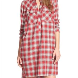 Madewell Flannel Shirt Dress